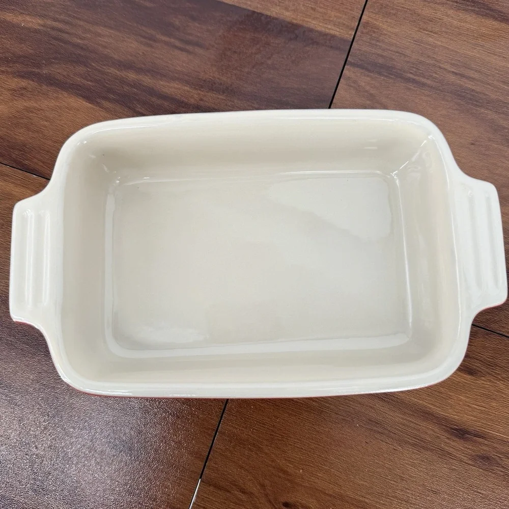 LE CREUSET 17-21 Stoneware Rectangular Baking Dish Red 5x7